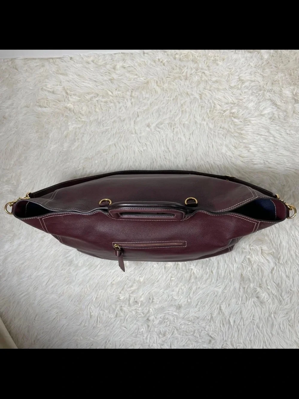 Mulberry Shoulder Bag in Deep Burgundy Leather